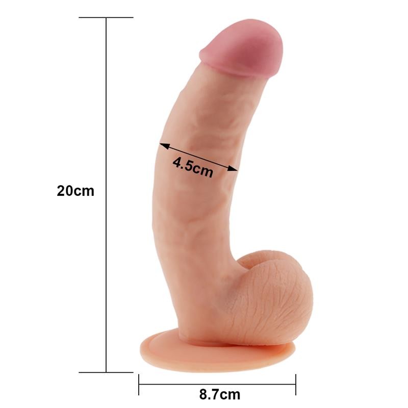 Dildo Realistico 20 cm Ultra Soft Dude 8,5