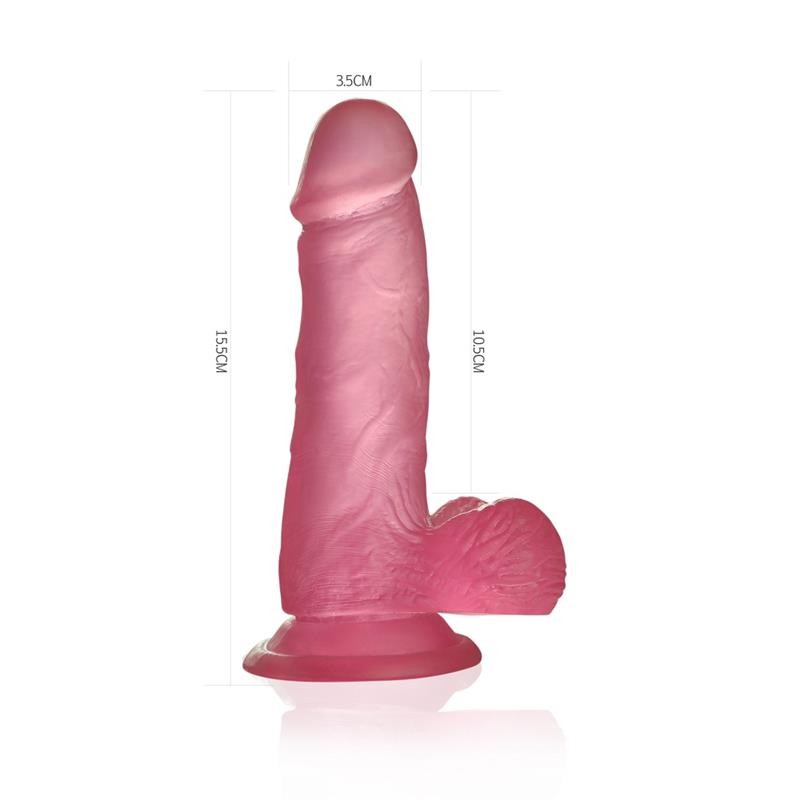 Dildo Jelly 15 cm Studs 6 Fucsia