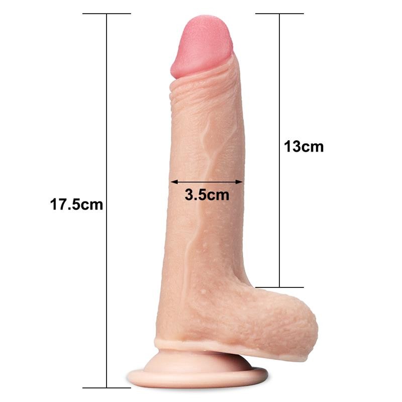 Dildo Pelle Scorrevole 17 cm Sliding 7