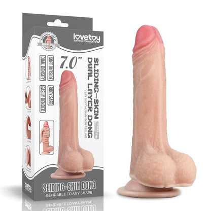Dildo Pelle Scorrevole 17 cm Sliding 7