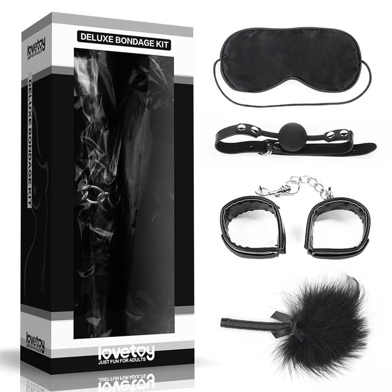 Kit Bondage Bdsm 4 Pezzi Deluxe