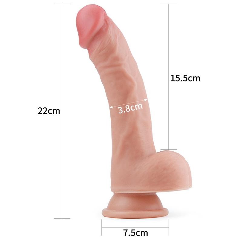 Dildo Realistico 22 cm Silicone Liquido 8