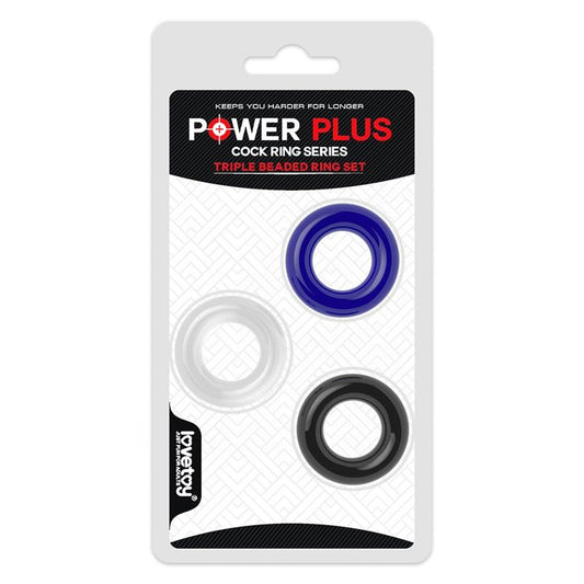 Confezione 3 Cock Ring Power Plus