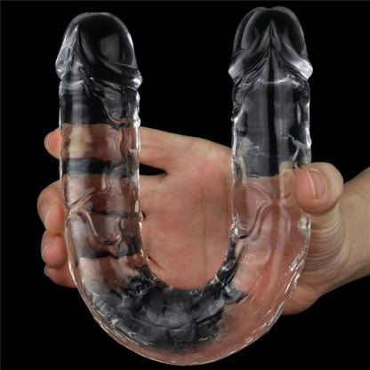 Dildo Doppio Trasparente 30 cm Clear 12