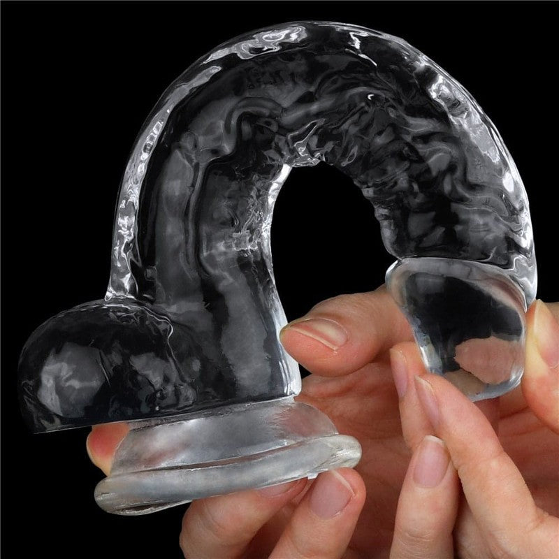 Dildo Trasparente 19 cm Jelly Clear 7.5