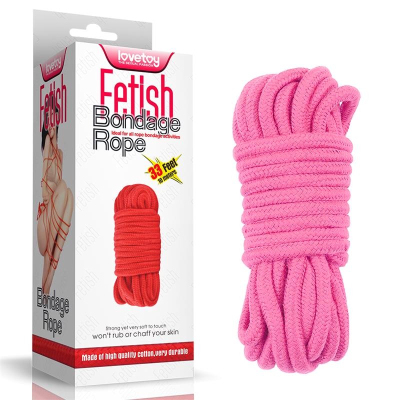 Corda Bondage 10 mt Cotone Rosa