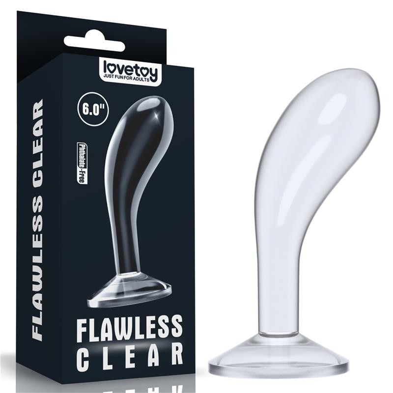 Plug Anale Trasparente 15 cm Flawless 6