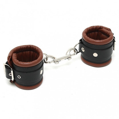 Manette Bdsm Pelle Serie Lux 7 Cm Brown