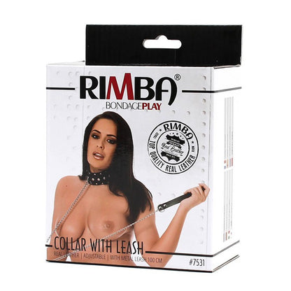 Collare Bondage Vera Pelle con Guinzaglio