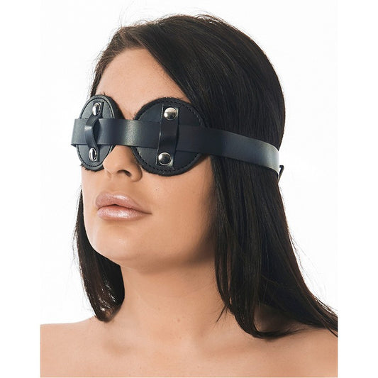 Maschera Oscurante Bondage Vera Pelle