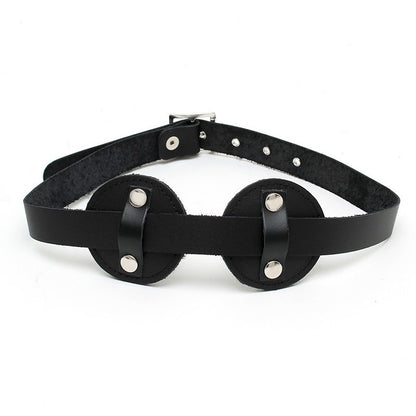 Maschera Oscurante Bondage Vera Pelle