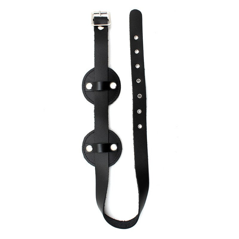 Maschera Oscurante Bondage Vera Pelle