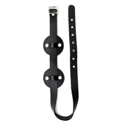 Maschera Oscurante Bondage Vera Pelle