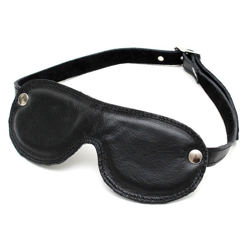 Maschera Bdsm Oscurante Vera Pelle