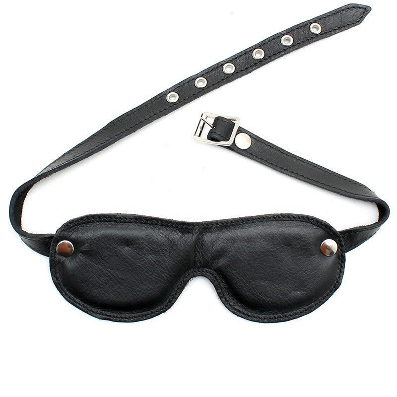Maschera Bdsm Oscurante Vera Pelle