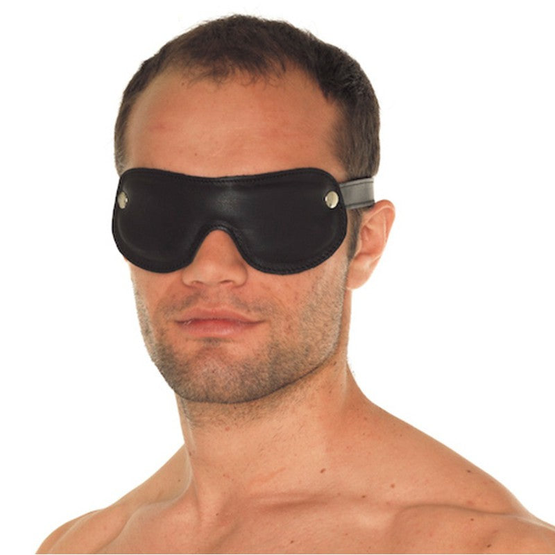 Maschera Bdsm Oscurante Vera Pelle