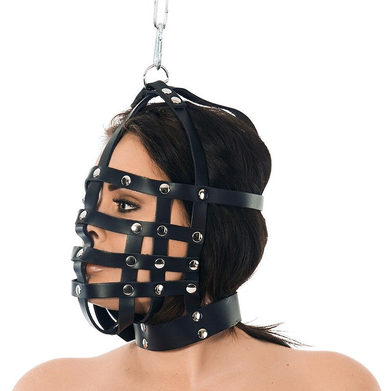 Museruola Bondage Vera Pelle