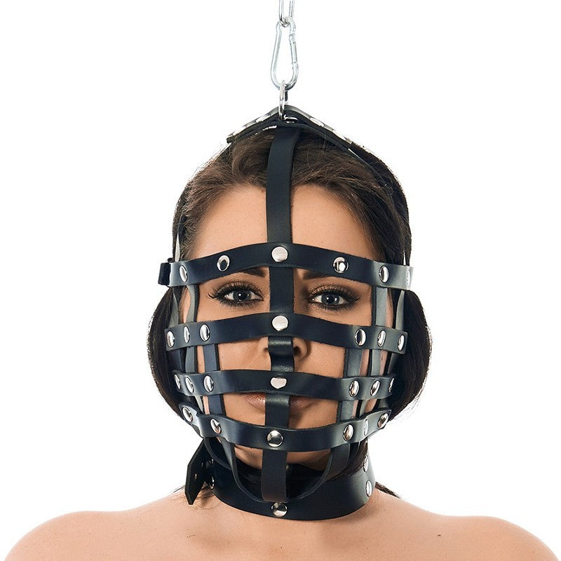 Museruola Bondage Vera Pelle