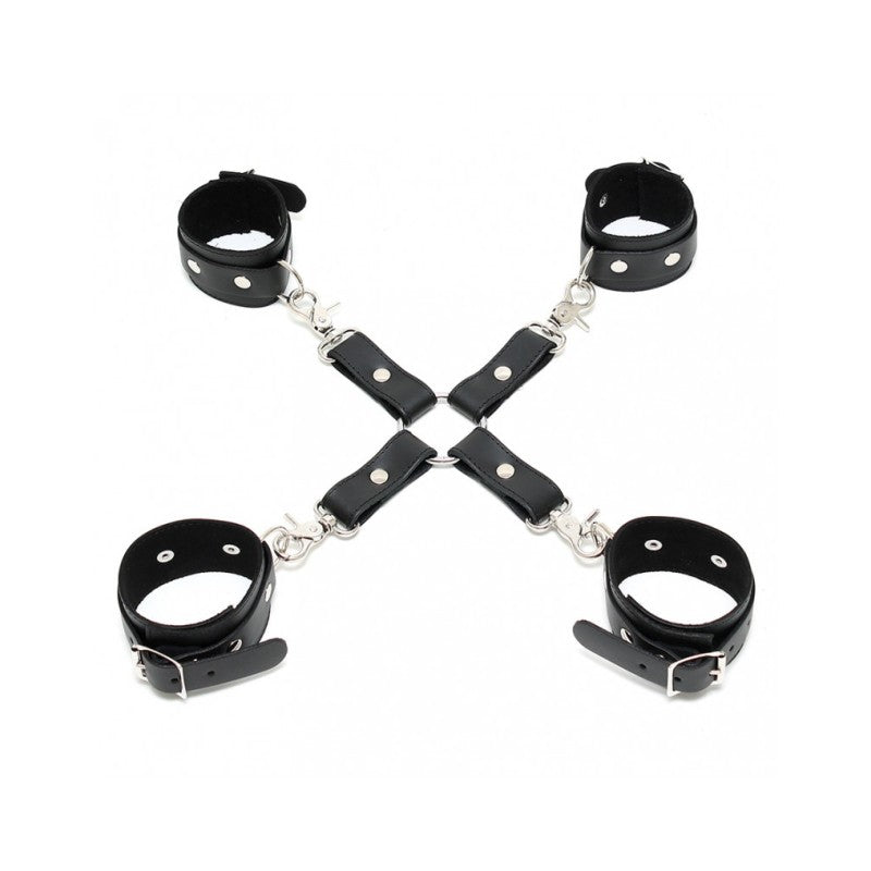 Hogtie Sadomaso con Manette e Cavigliere