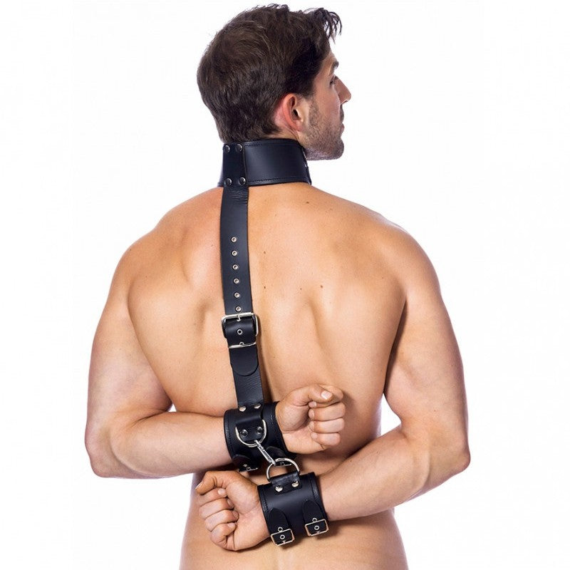 Collare con Manette Bondage Vera Pelle
