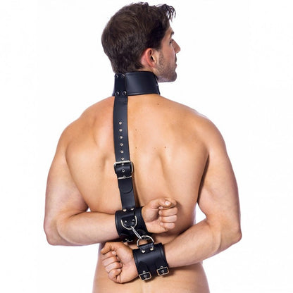 Collare con Manette Bondage Vera Pelle