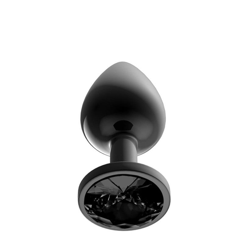 Gioiello Anale Nero M 8 cm Acciaio