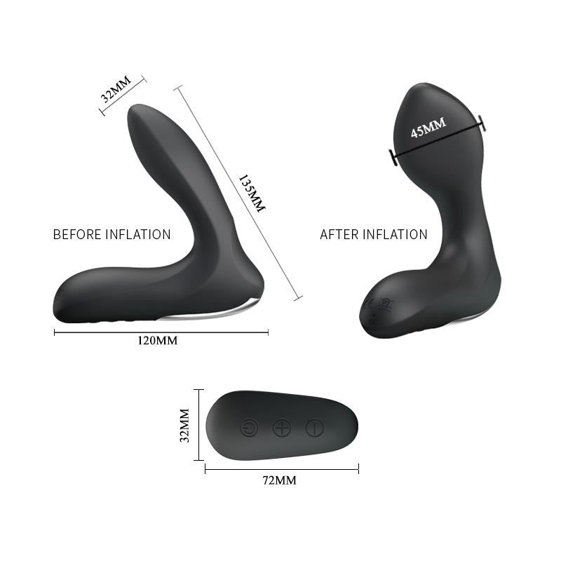 Vibratore Prostatico Gonfiabile Wireless Leonard