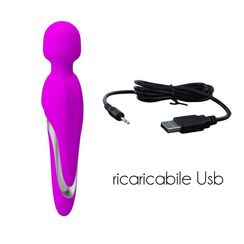 Vibratore Wand 21 cm Usb Mortimer
