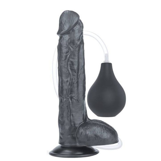 Dildo Eiaculante 25 cm Nero Squirting 10