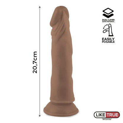 Dildo Marrone Dual Density 20 cm Lenser