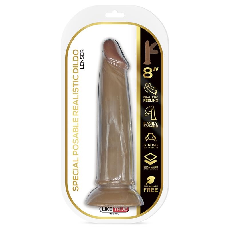 Dildo Marrone Dual Density 20 cm Lenser