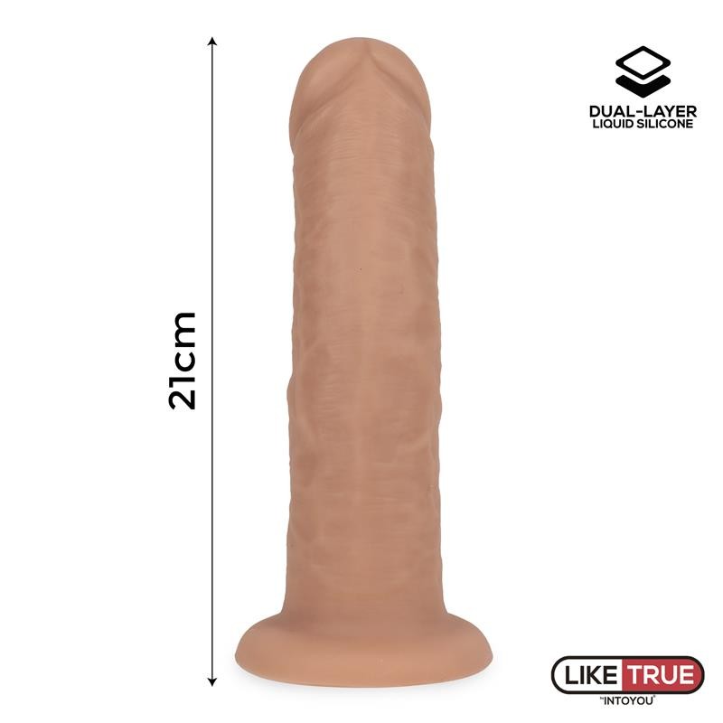 Dildo Realistico Silicone Liquido 21 cm