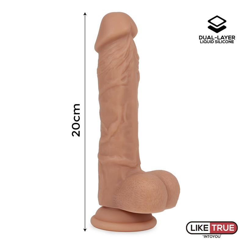 Dildo Realistico Silicone Liquido 20 cm