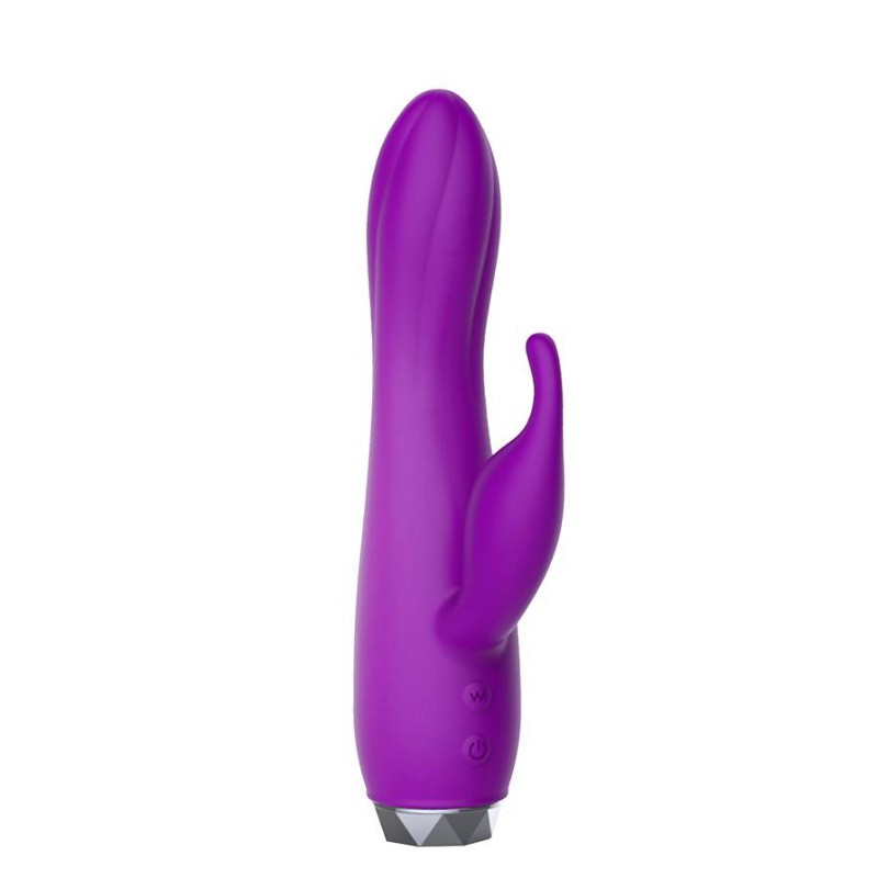 Vibratore Rabbit Silicone 16 cm Viola
