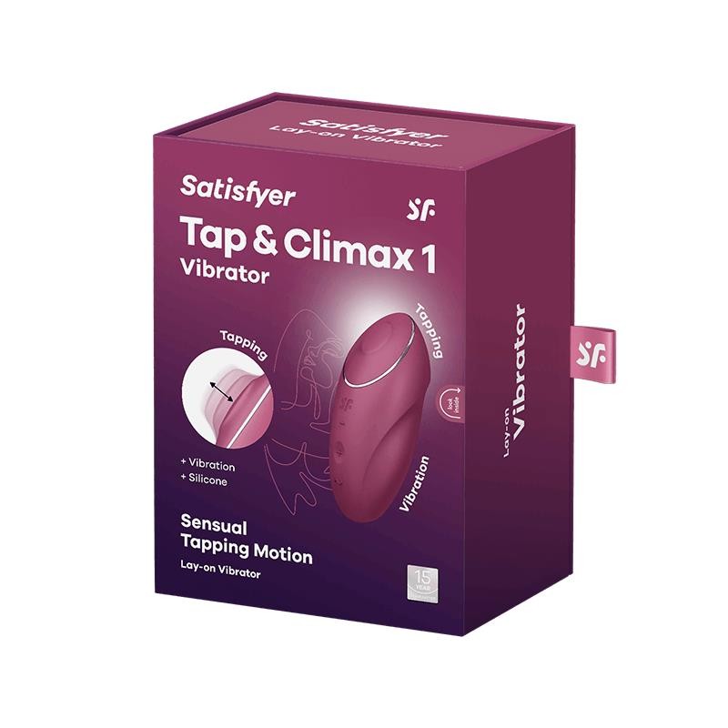 Vibratore e Pulsatore Satisfyer Tap e Climax Rosso