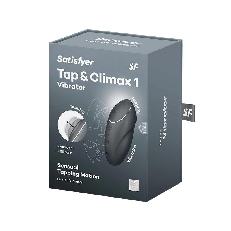 Vibratore e Pulsatore Satisfyer Tap e Climax Nero