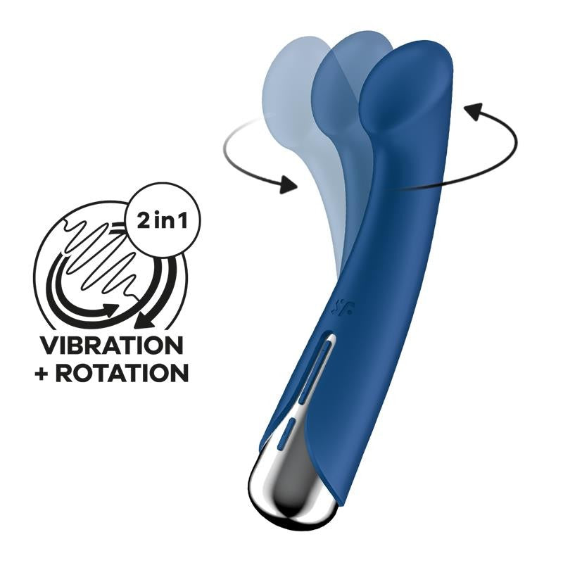 Vibratore Rotante Satisfyer Spinning G-Spot Blu