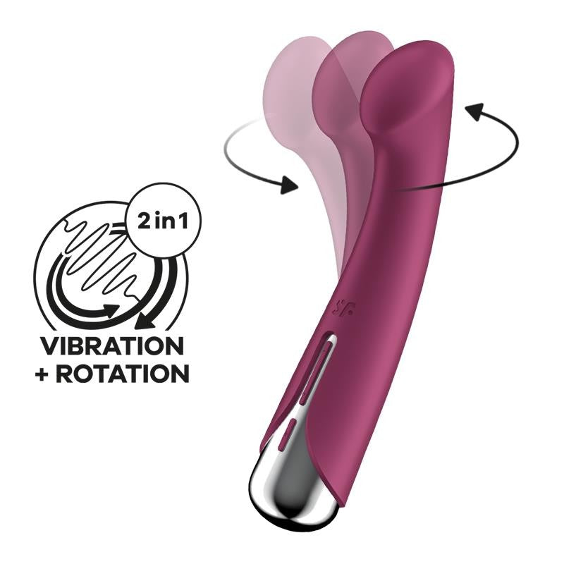 Vibratore Rotante Satisfyer Spinning G-Spot Rosso