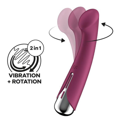 Vibratore Rotante Satisfyer Spinning G-Spot Rosso