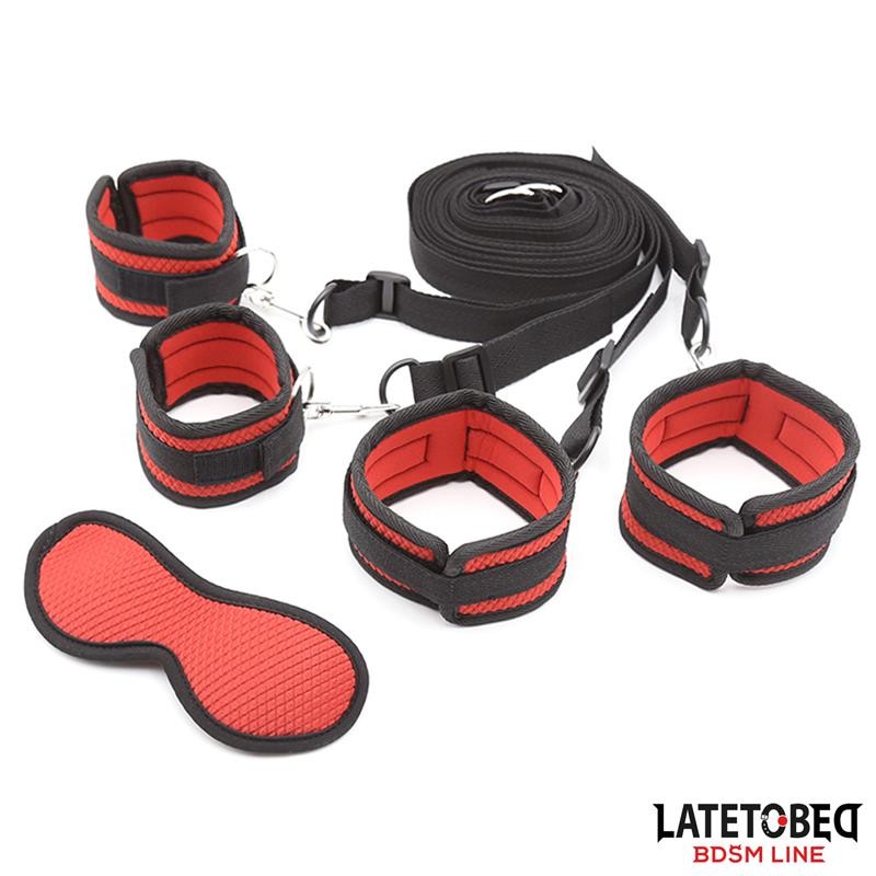 Kit Letto Bondage Restrain Set Rosso