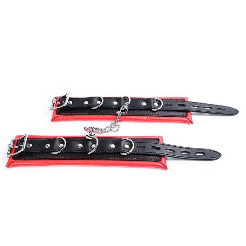 Manette Bondage Imbottite Nero Rosso