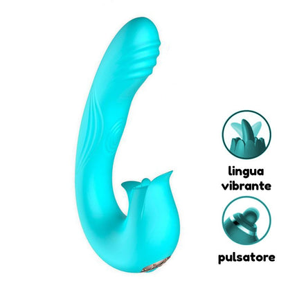 Vibratore Pulsatore Lingua Vibrante 16 cm Hydra