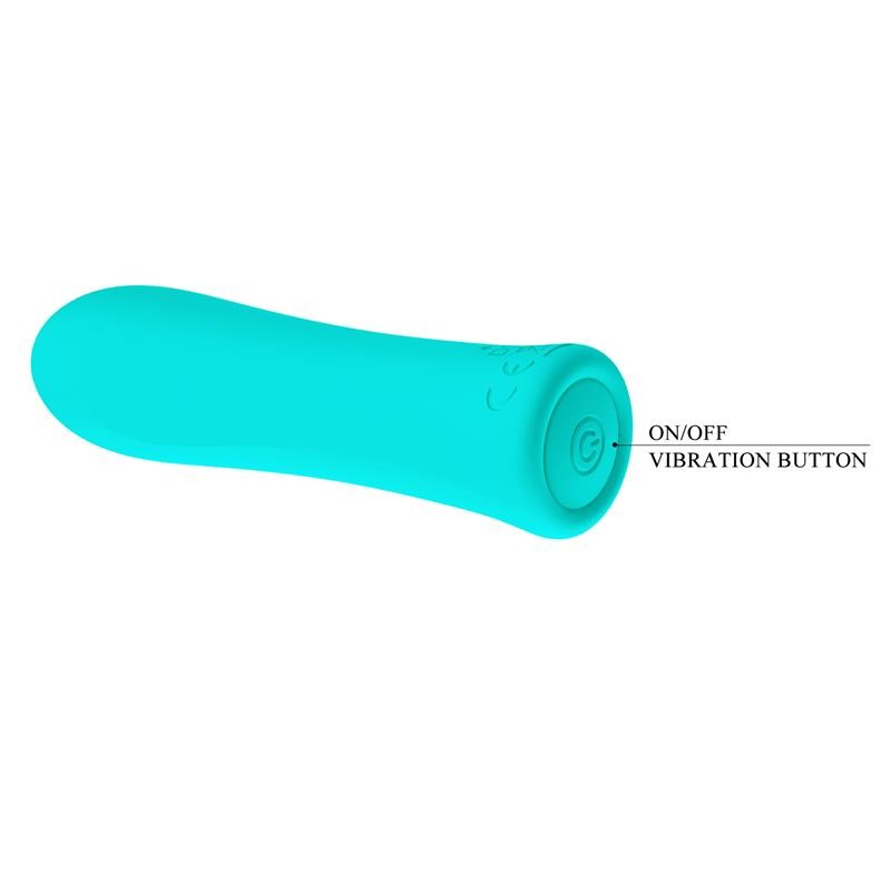 Piccolo Vibratore Ricaricabile 10 cm Alfreda Azzurro