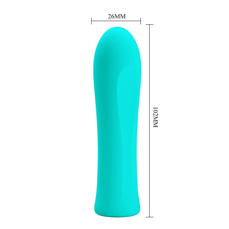 Piccolo Vibratore Ricaricabile 10 cm Alfreda Azzurro