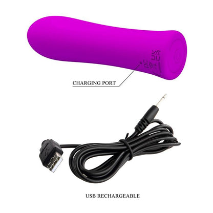 Piccolo Vibratore Ricaricabile 10 cm Alfreda Fucsia