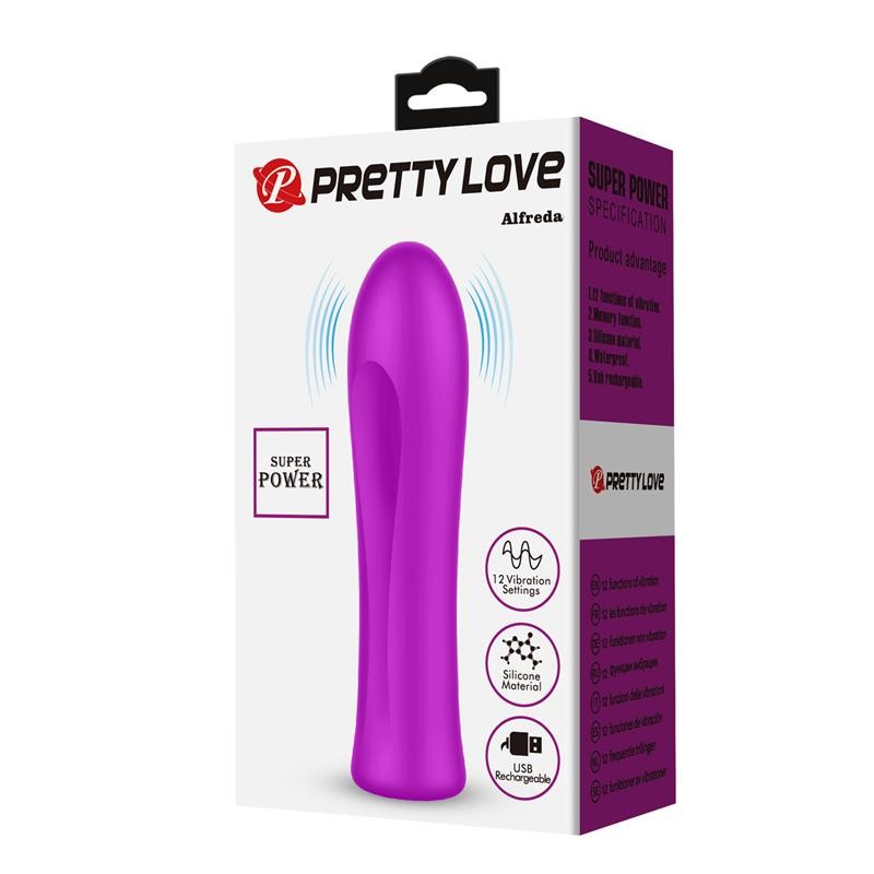 Piccolo Vibratore Ricaricabile 10 cm Alfreda Fucsia