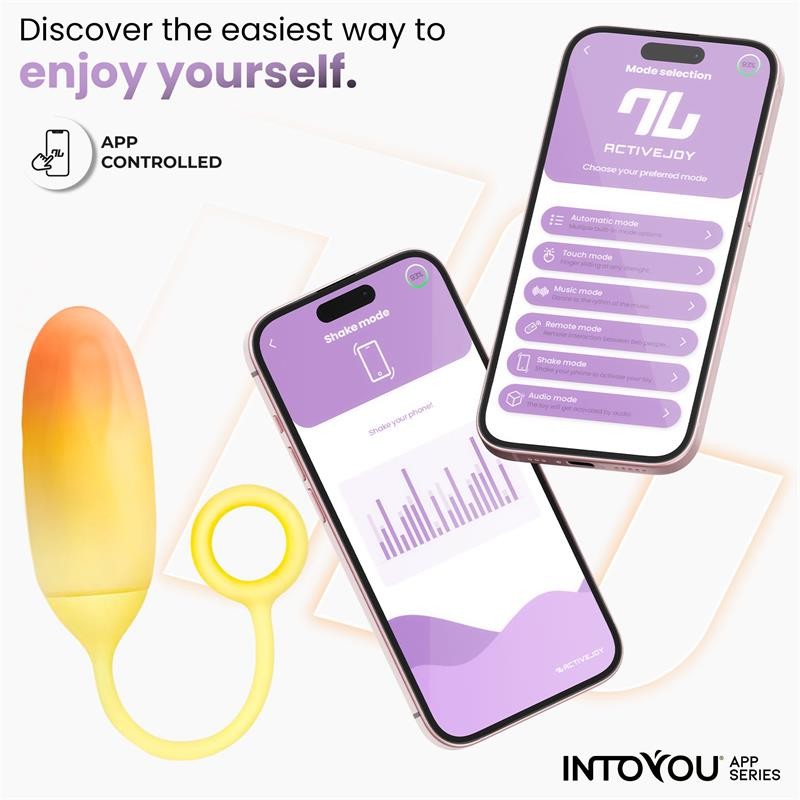 Ovetto Vibrante con App per Smartphone Yellow