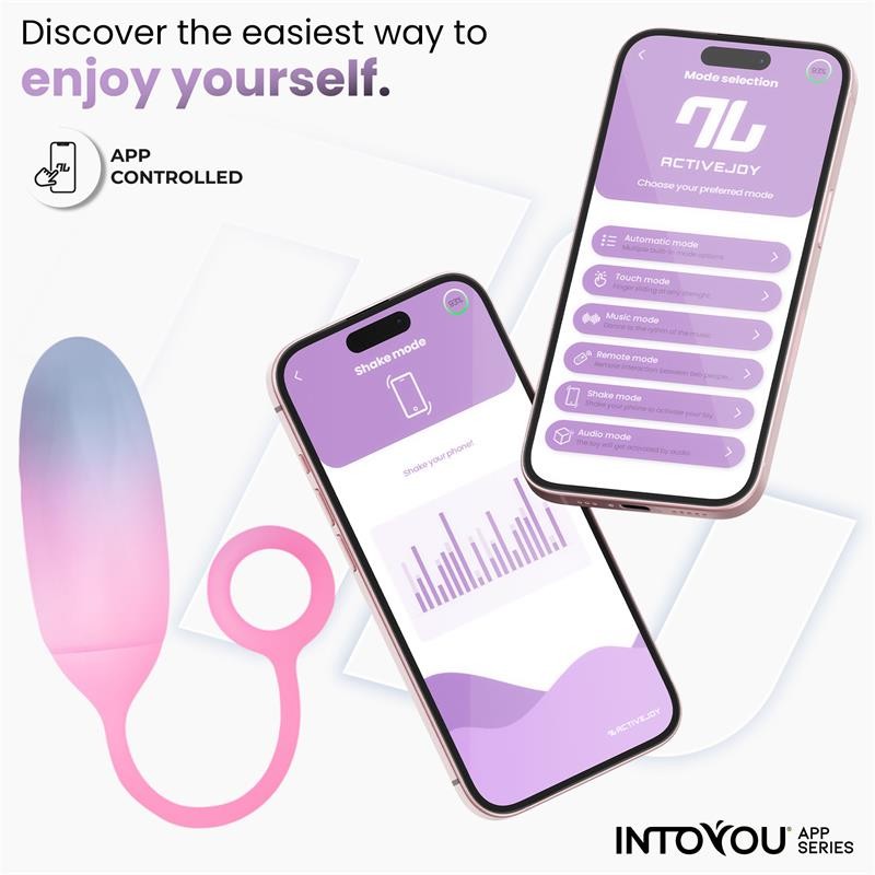 Ovetto Vibrante con App per Smartphone Rosa