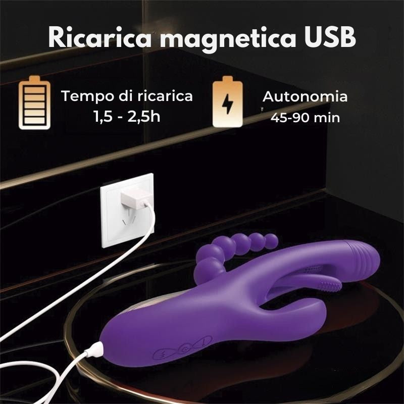 Vibratore Rabbit Flipping 23 cm Triya