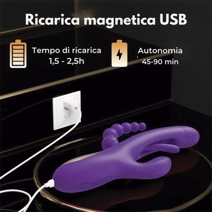 Vibratore Rabbit Flipping 23 cm Triya